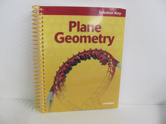 Plane Geometry Abeka Solution Key Pre-Owned 11th Grade Mathematics Textbooks