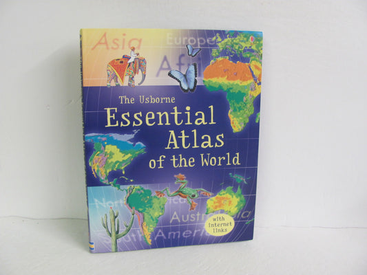 Essential Atlas of the World Usborne Pre-Owned Elementary Geography Books