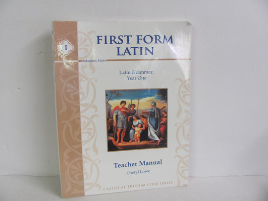 First Form Latin Memoria Press Teacher Manual  Pre-Owned Latin Books