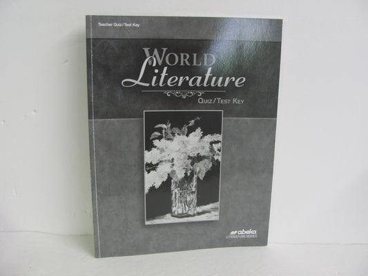 World Literature Abeka Quiz/Test Key  Pre-Owned 10th Grade Reading Textbooks