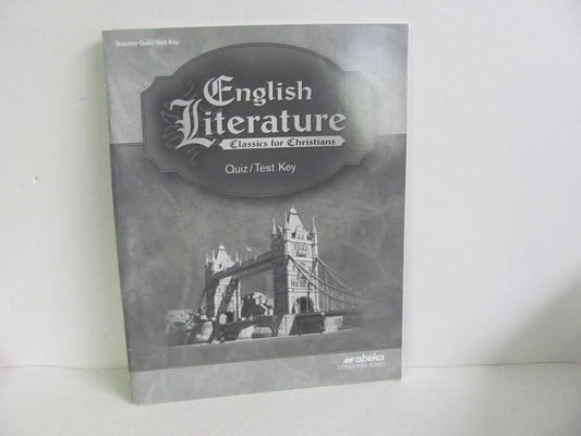 English Literature Abeka Quiz/Test Key  Pre-Owned 12th Grade Reading Textbooks