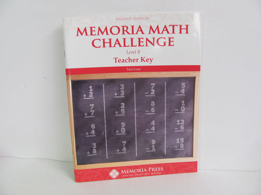 Memoria Math Challenge Memoria Press Luse Elementary Mathematics Textbooks