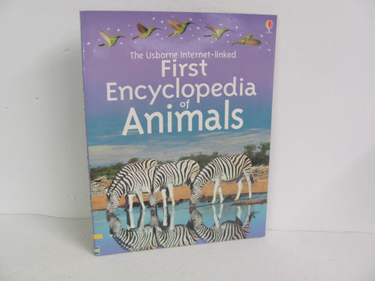 First Encyclopedia of Animals Usborne Pre-Owned Elementary Animals/Insects Books