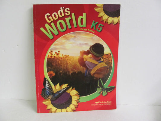 God's World K5 Abeka Student Book Pre-Owned Kindergarten Science Textbooks