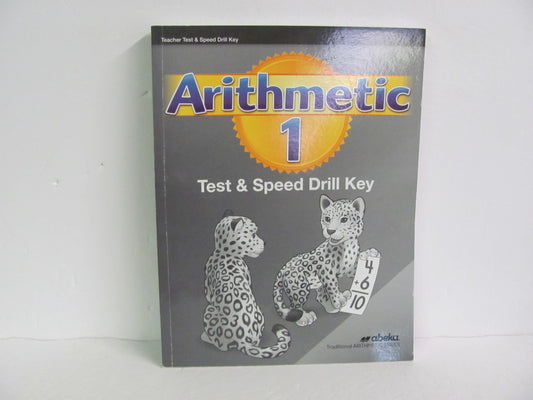 Arithmetic 1 Abeka Test Key Pre-Owned 1st Grade Mathematics Textbooks