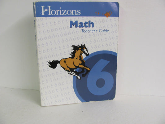 Math 6 Horizons Teacher Guide  Pre-Owned 6th Grade Mathematics Textbooks