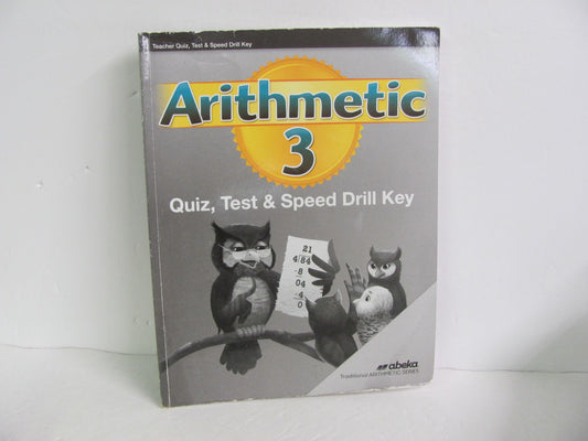 Arithmetic 3 Abeka Quiz/Test Key  Pre-Owned 3rd Grade Mathematics Textbooks