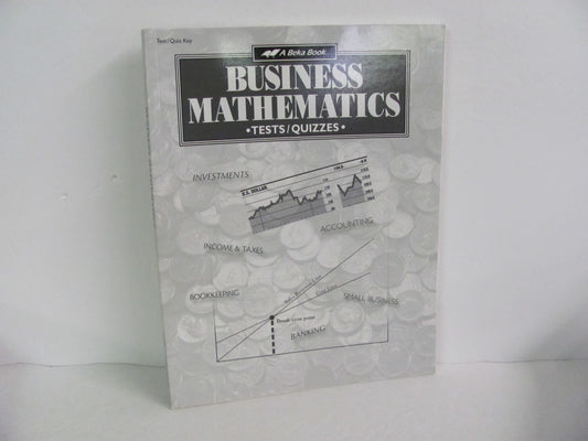 Business Mathematics Abeka Test/Quiz Key  Pre-Owned Mathematics Textbooks