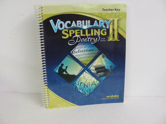 Vocabulary Spelling Poetry II Abeka 8th Grade Spelling/Vocabulary Books