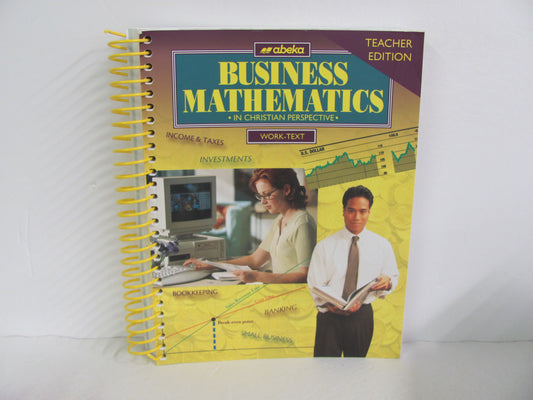 Business Mathematics Abeka Teacher Edition  Pre-Owned Mathematics Textbooks