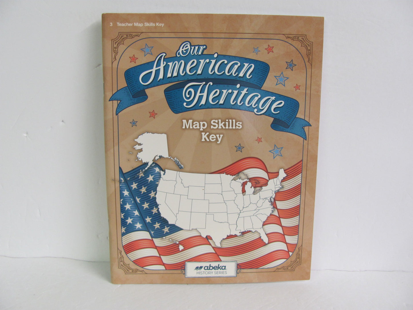 Our American Heritage Abeka Map Skills Key  Pre-Owned History Textbooks