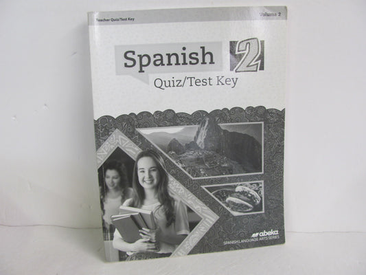 Spanish 2 Volume 2 Abeka Quiz/Test Key  Pre-Owned High School Spanish Books