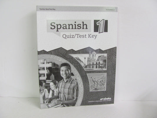 Spanish 1 Volume 2 Abeka Quiz/Test Key  Pre-Owned High School Spanish Books