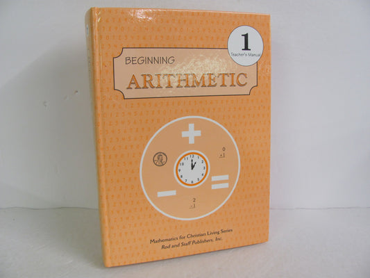 Beginning Arithmetic Rod & Staff Teacher Manual  Pre-Owned Mathematics Textbooks