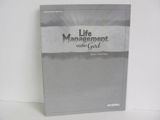 Life Management Under God Abeka Quiz/Test Key  Pre-Owned Bible Textbooks