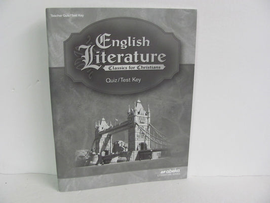 English Literature Abeka Quiz/Test Key  Pre-Owned 12th Grade Reading Textbooks