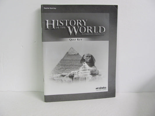 History of the World Abeka Quiz Key Pre-Owned 7th Grade History Textbooks