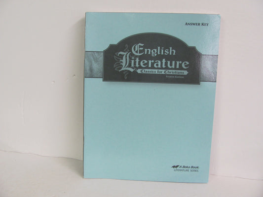 English Literature Abeka Answer Key  Pre-Owned 12th Grade Reading Textbooks