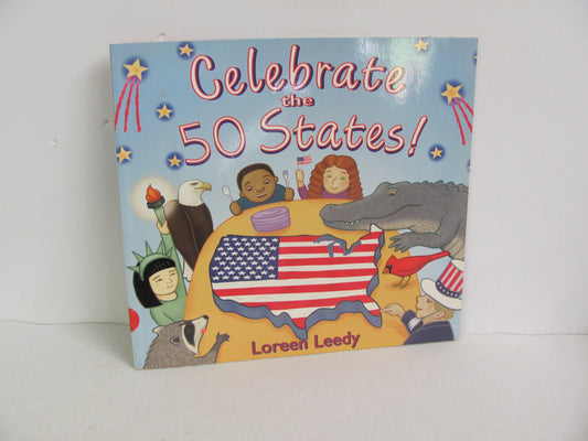 Celebrate the 50 St Holiday House Pre-Owned Leedy Elementary State History Books