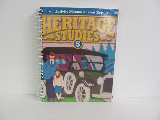 Heritage Studies BJU Press Activity Key Pre-Owned 5th Grade History Textbooks