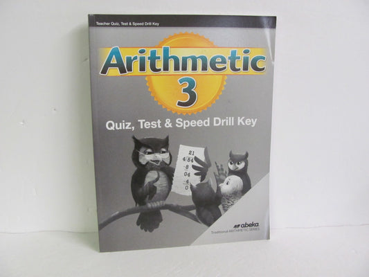 Arithmetic 3 Abeka Quiz/Test Key  Pre-Owned 3rd Grade Mathematics Textbooks