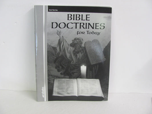 Bible Doctrines For Today Abeka Quiz/Test Key  Pre-Owned Bible Textbooks