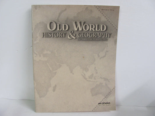 Old World History Abeka Answer Key  Pre-Owned 5th Grade History Textbooks