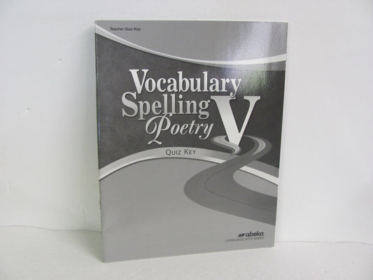 Vocabulary Spelling Poetry V Abeka Quiz Key Pre-Owned Spelling/Vocabulary Books