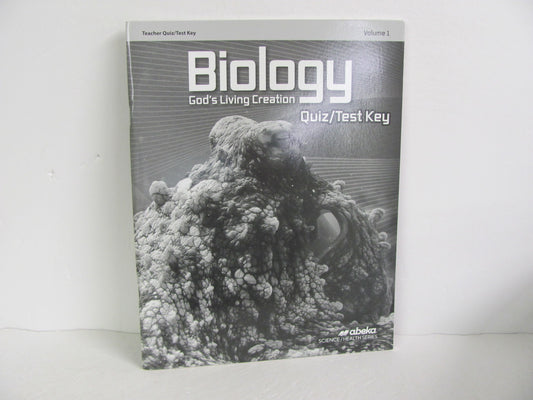 Biology Vol 1 Abeka Quiz/Test Key  Pre-Owned 10th Grade Science Textbooks