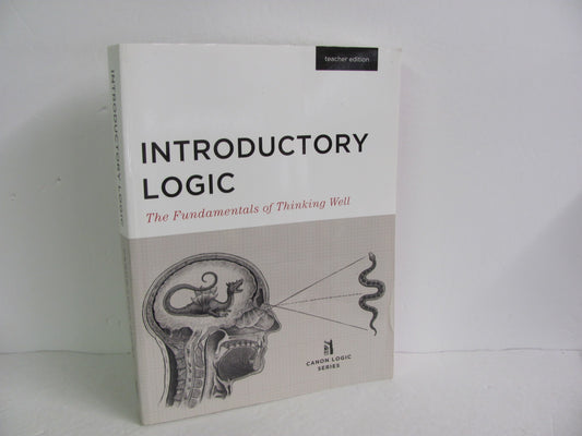 Introductory Logic Canon Press Teacher Edition  Pre-Owned Logic Books