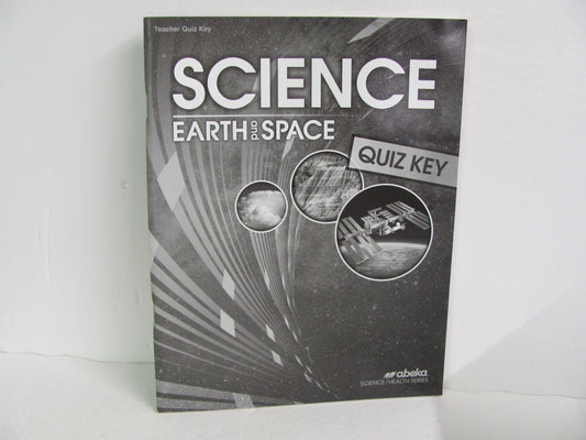 Earth & Space Abeka Quiz Key Pre-Owned 8th Grade Science Textbooks