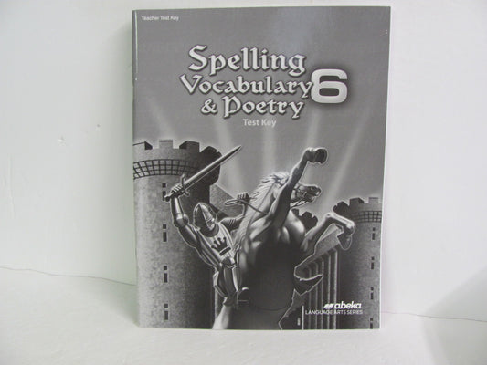 Spelling Vocabulary & Poetry Abeka Test Key Pre-Owned Spelling/Vocabulary Books