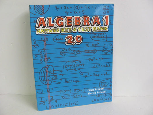 Algebra 1 - 2.0 Teaching Textbook Answer Key  Pre-Owned Mathematics Textbooks