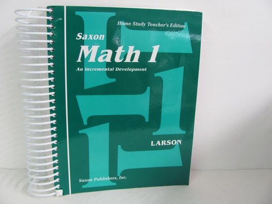 Math 1 Saxon Teacher Manual  Pre-Owned Larson 1st Grade Mathematics Textbooks