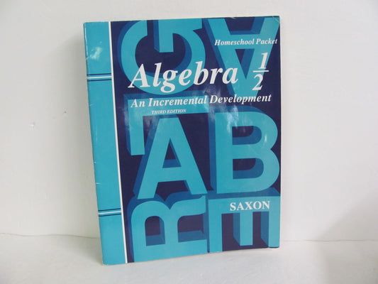 Algebra 1/2 Saxon Answer Key  Pre-Owned 8th Grade Mathematics Textbooks