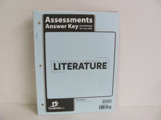 Exploring Themes in Literature BJU Press Test Key Pre-Owned Reading Textbooks