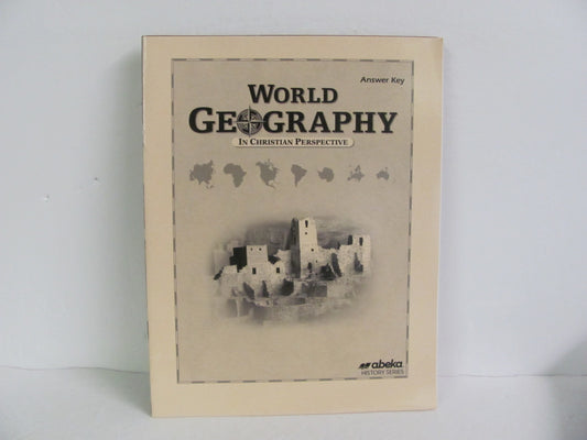 World Geography Abeka Answer Key  Pre-Owned 9th Grade History Textbooks