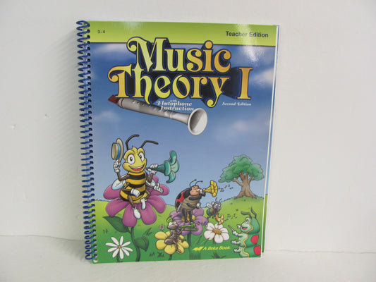 Music Theory I Abeka Teacher Edition  Pre-Owned 3rd Grade Music Education Books