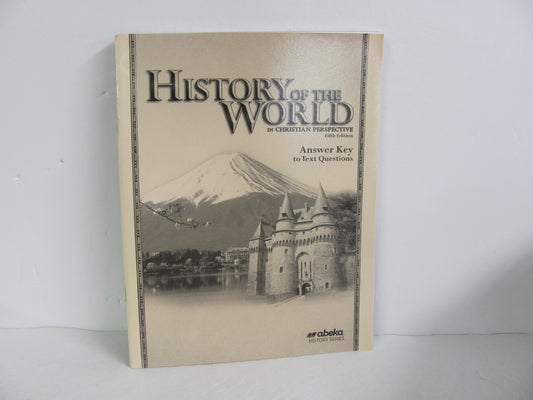 History of the World Abeka Answer Key  Pre-Owned 7th Grade History Textbooks