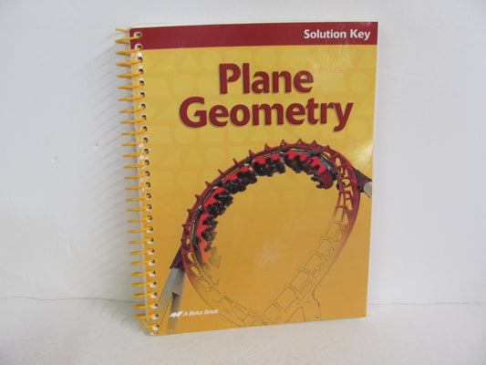 Plane Geometry Abeka Solution Key Pre-Owned High School Mathematics Textbooks