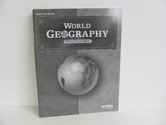 World Geography Abeka Quiz/Test Key  Pre-Owned 9th Grade History Textbooks