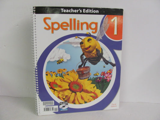 Spelling 1 BJU Press Teacher Edition  Pre-Owned Spelling/Vocabulary Books