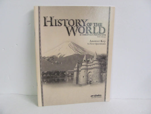 History of the World Abeka Answer Key  Pre-Owned 7th Grade History Textbooks