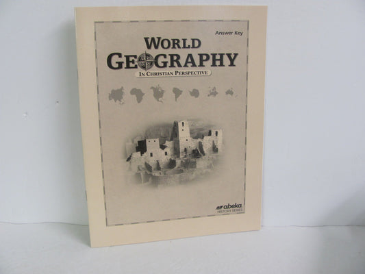 World Geography Abeka Answer Key  Pre-Owned 9th Grade History Textbooks