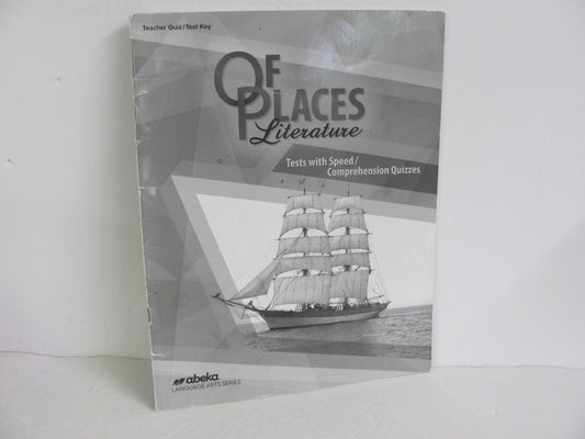 Of Places Literature Abeka Quiz/Test Key  Pre-Owned 8th Grade Reading Textbooks