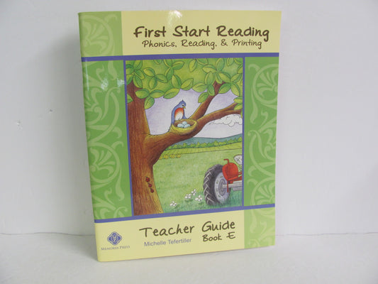 First Start Reading E Memoria Press Teacher Guide  Pre-Owned Reading Textbooks