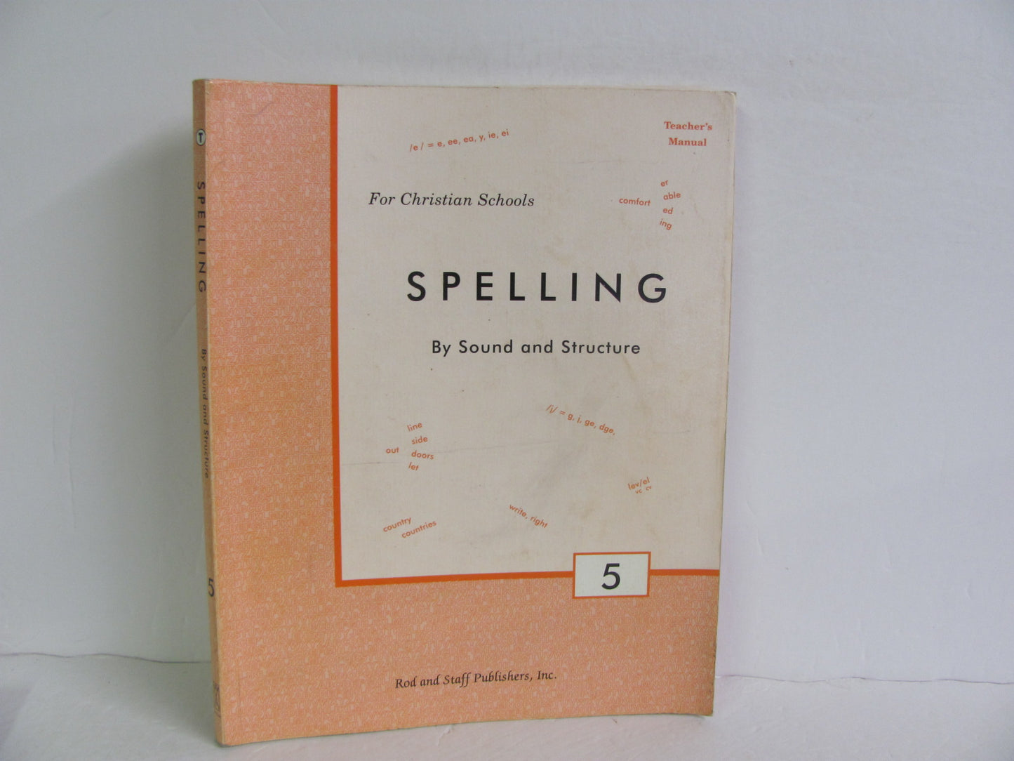 Spelling 5 Rod & Staff Teacher Manual  Pre-Owned Spelling/Vocabulary Books