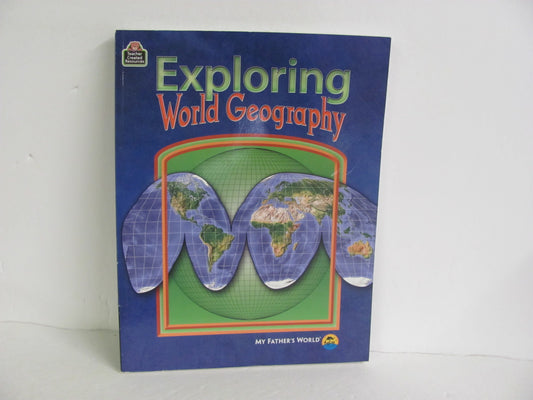 Exploring World Geography My Father's World Workbook  Pre-Owned Geography Books