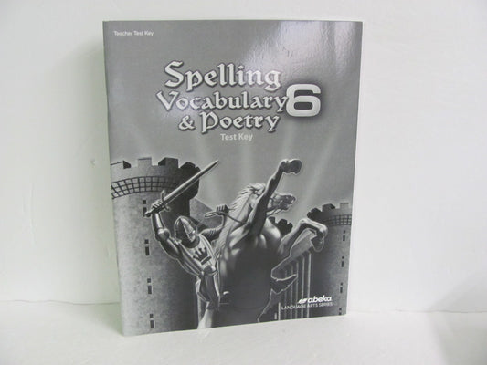 Spelling Vocabulary & Poetry Abeka Test Key Pre-Owned Spelling/Vocabulary Books