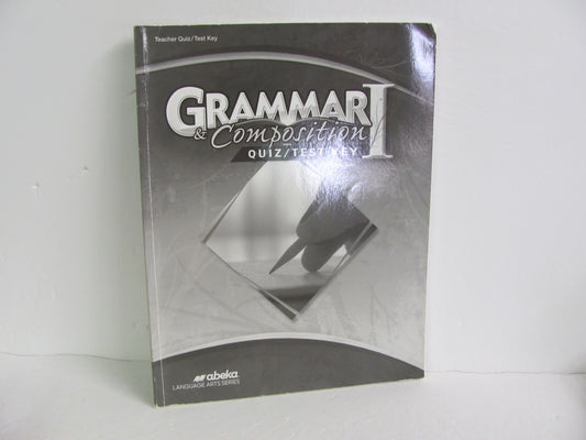 Grammar & Composition 1 Abeka Quiz/Test Key  Pre-Owned Language Textbooks